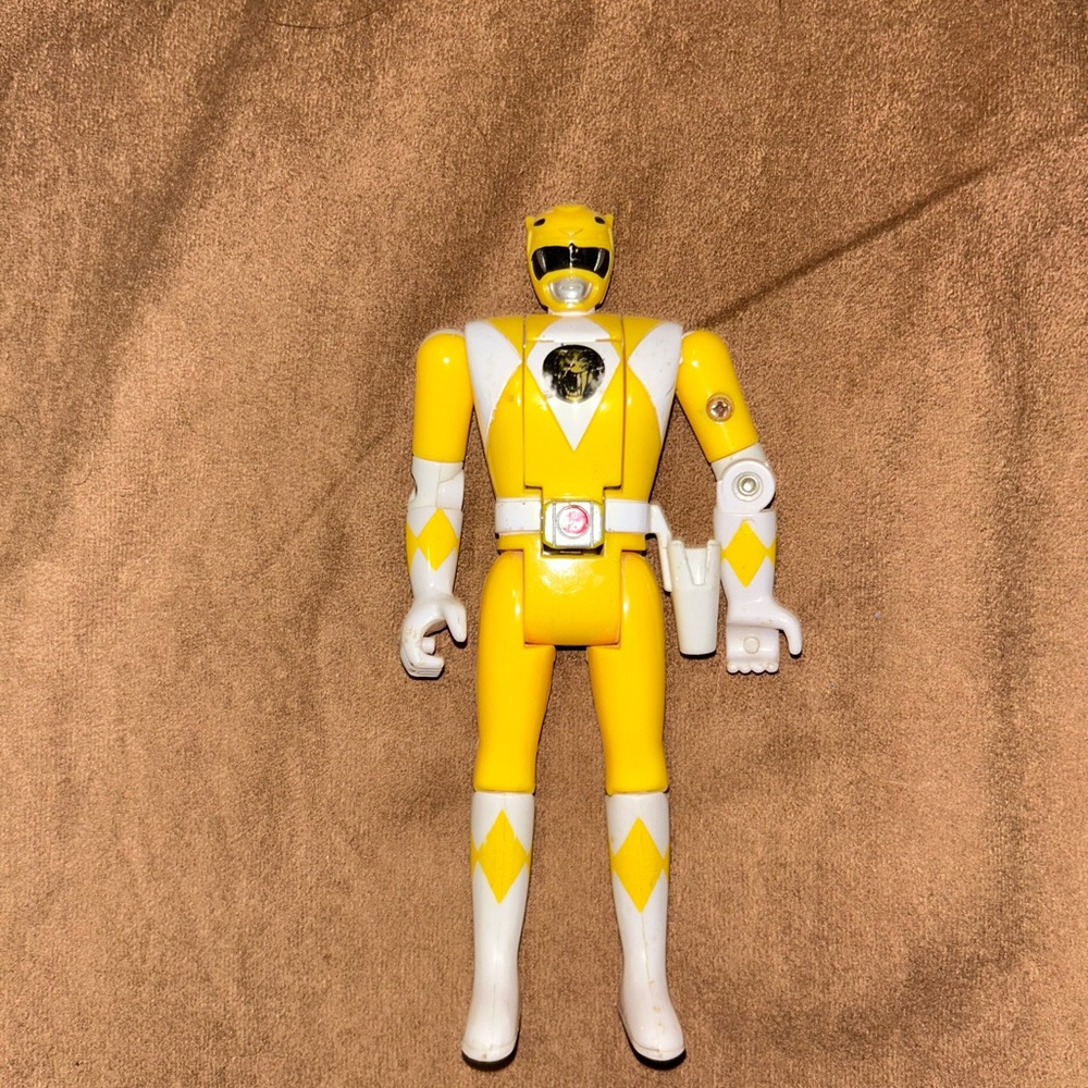 Power Ranger yellow- Trini - Vintage 1993 flip head